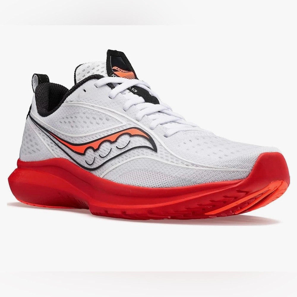 NIB Saucony Kinvara 13 Women’s Running Sneakers White Black Vizi Sz 6.5